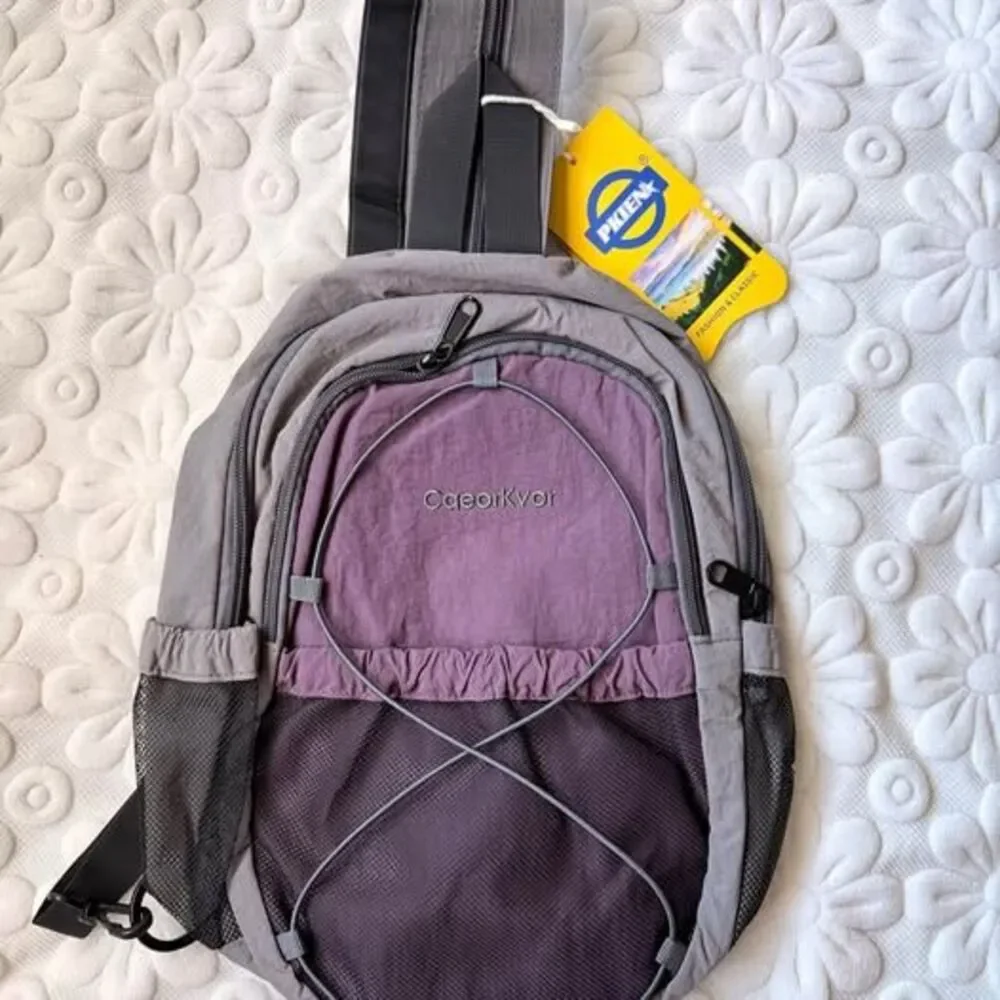 Lightweight Water-Resistant Multi-Compartment Outdoor Backpack / Sling Chest Bag